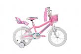 BICICLETA R16 EXPLORER BLOOM C/CANASTO Y SILLITA ROSA O BLANCA