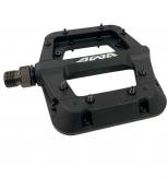 PEDALNYLON AWA EJE CROMO 8 PINES METÁLICOS RODAMIENTO DE RULEMANES SELLADOS DIMENSIONES 109X100X19MM COLOR NEGRO